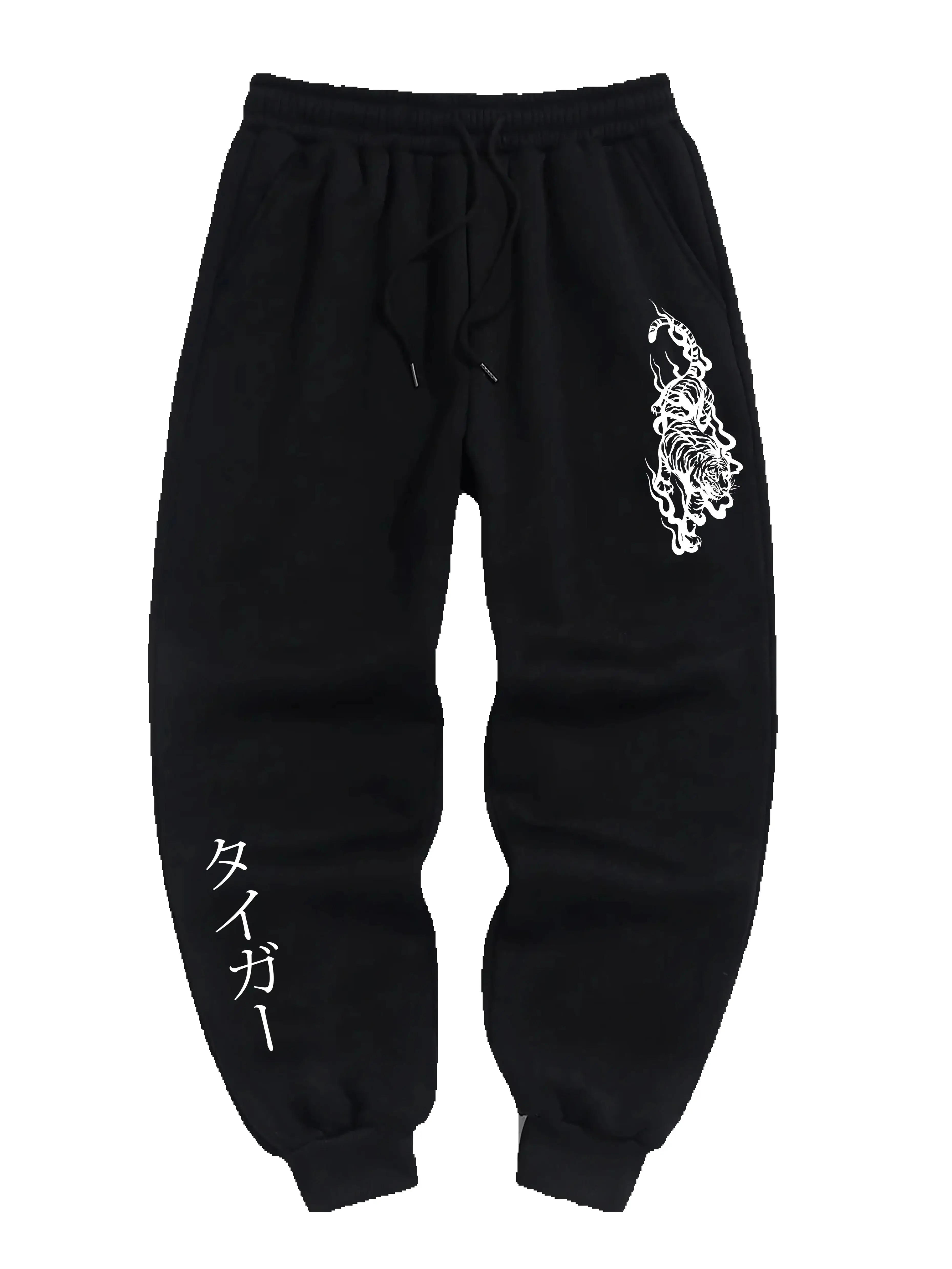 

Men's Casual Jogging Trousers Tiger Pattern Printed Trousers Men's Autumn and Winter Warm Sweatpants S-3XL