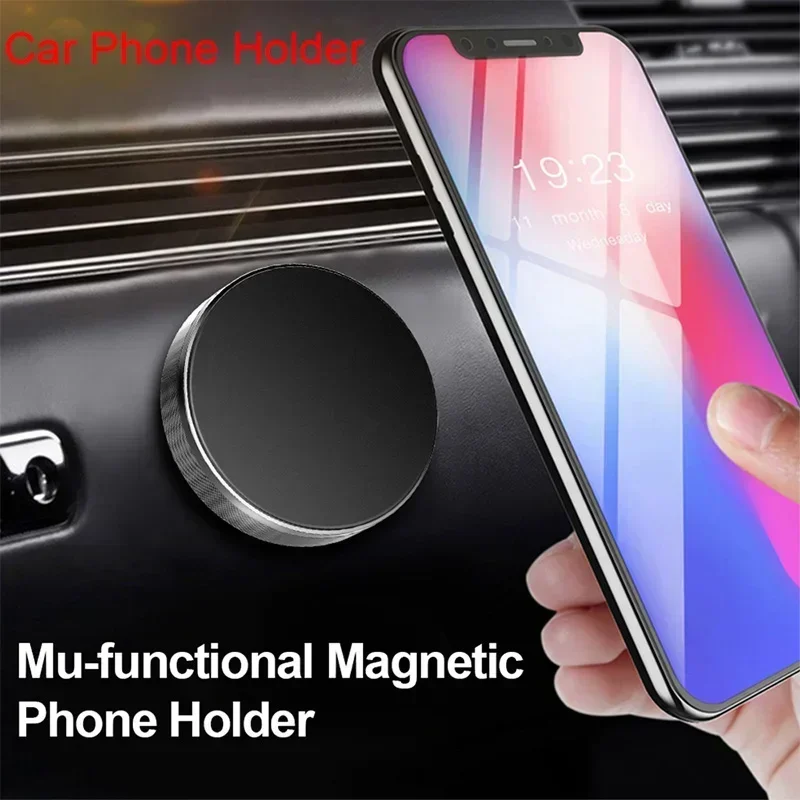 Magnetic Car Phone Holder Stand In Car for IPhone 15 14 13 11 XR Pro Huawei Magnet Mount Cell Mobile Wall Nightstand Support GPS