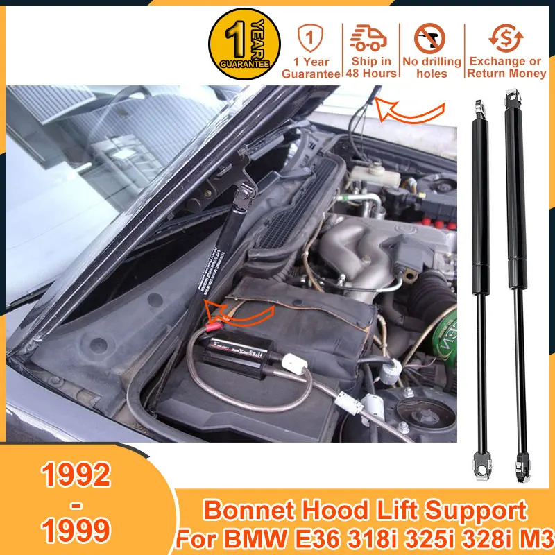 

1992-1999 Bonnet Lift Support For BMW E36 318i 325i 328i M3 1994 1995 1996 1997 1998 Accessories Strut Bar Damper Shock Absorber