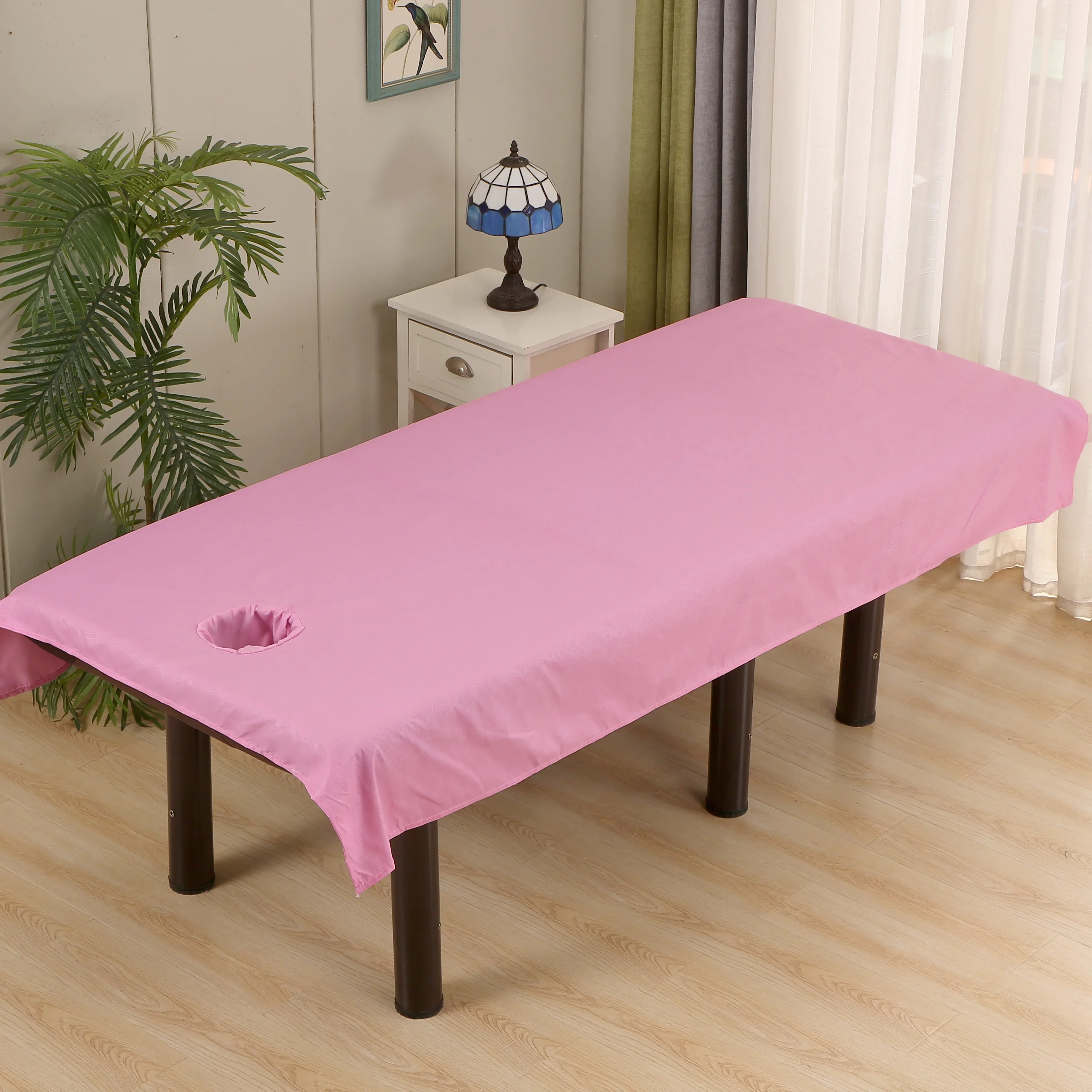 SPA Use Beauty Salon Bed Sheets Massage Table Cover with Hole Mattress Sheet Use