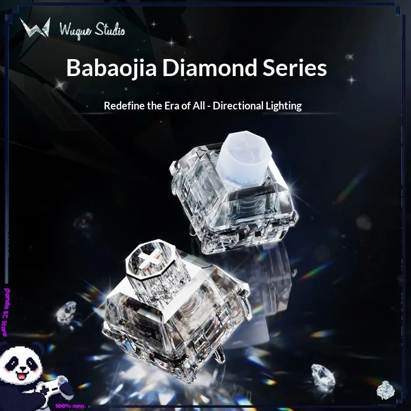 Wuquestudio Babao Magnetic Switch Diamond Switches Linear Hall Effect Heart Of The Ocean Custom Gaming Keyboard Switch