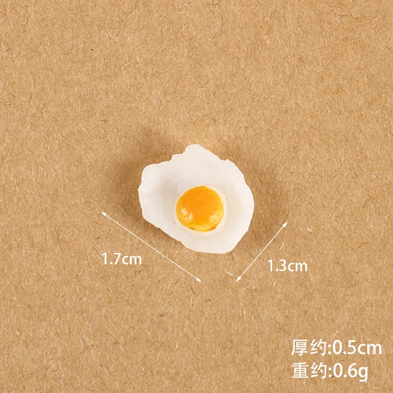Fake Eggs Food Poached Egg Omelette Simulation Refrigerator Stickers Toy Breakfast Kitchen Decoration Home Decor Artificial Food