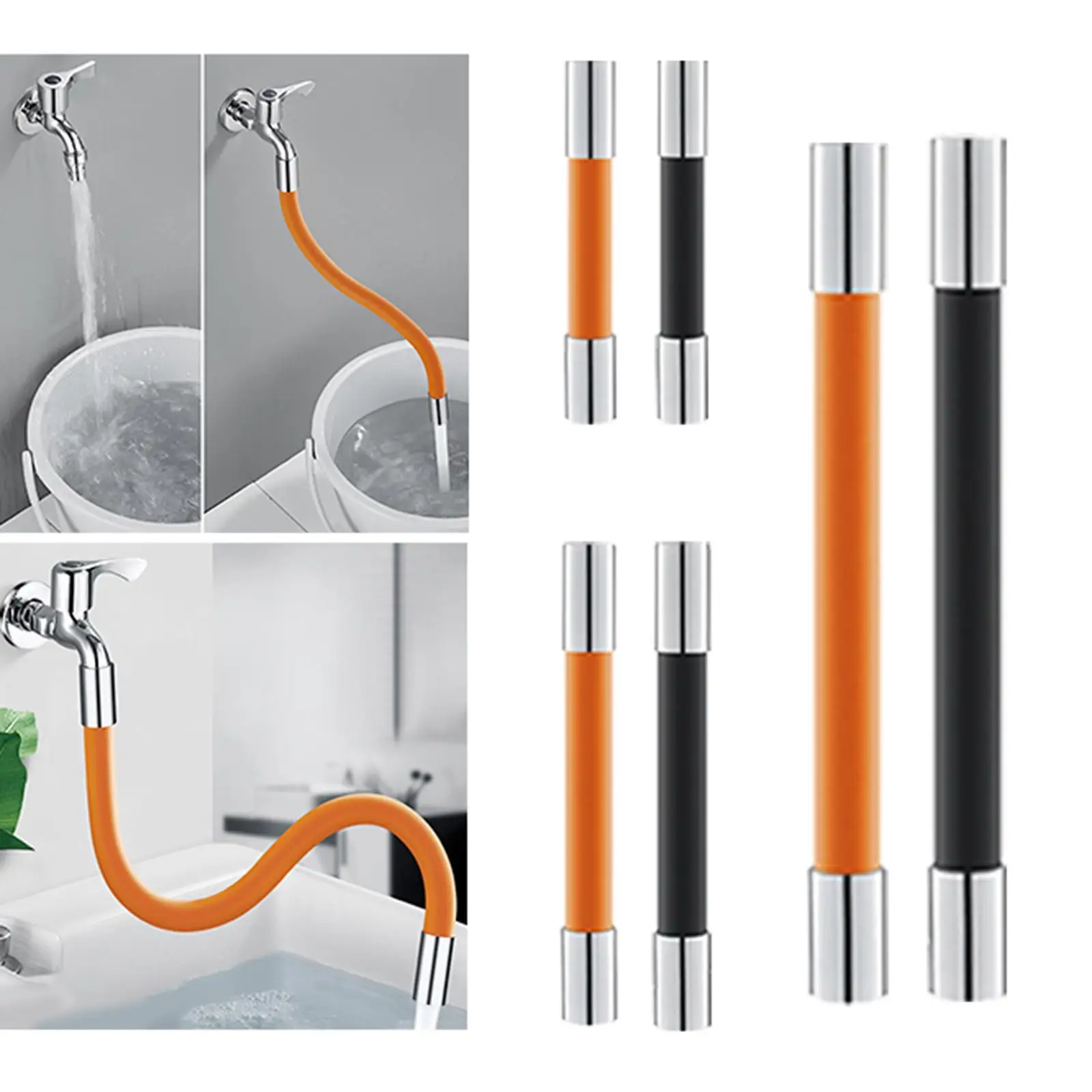 360 °   Extensor de grifo para fregadero de cocina, tubo de extensión flexible para ahorro de agua, cocina