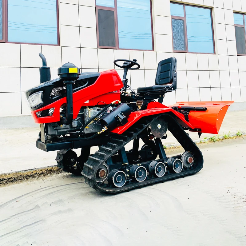 

Многофункциональный мини-трактор для вспашки с интегрированным роторным культиватором и мини-фрезой, на гусеничном ходу, под заказ