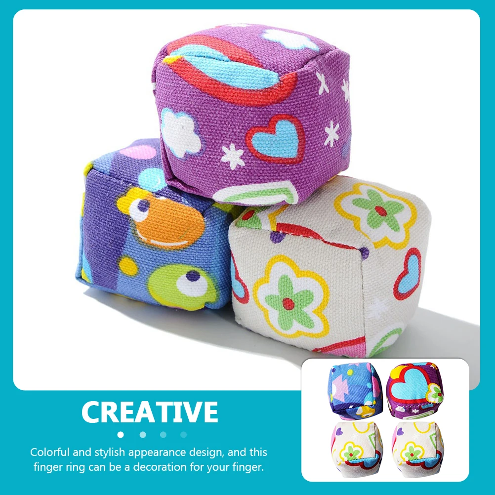 

4 Pcs Plastic Sandbag Outdoor Recreation Toys Kids Educational Portable Campground Cloth Toss Sandbags Random Color