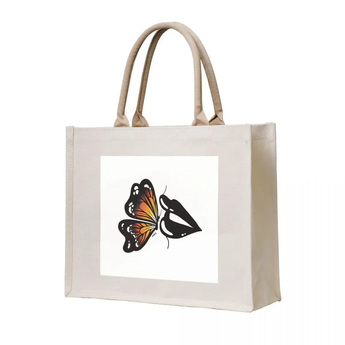 

Butterfly lips Tote Bag hand bag ladies Women bags Shopper handbag tote bag men