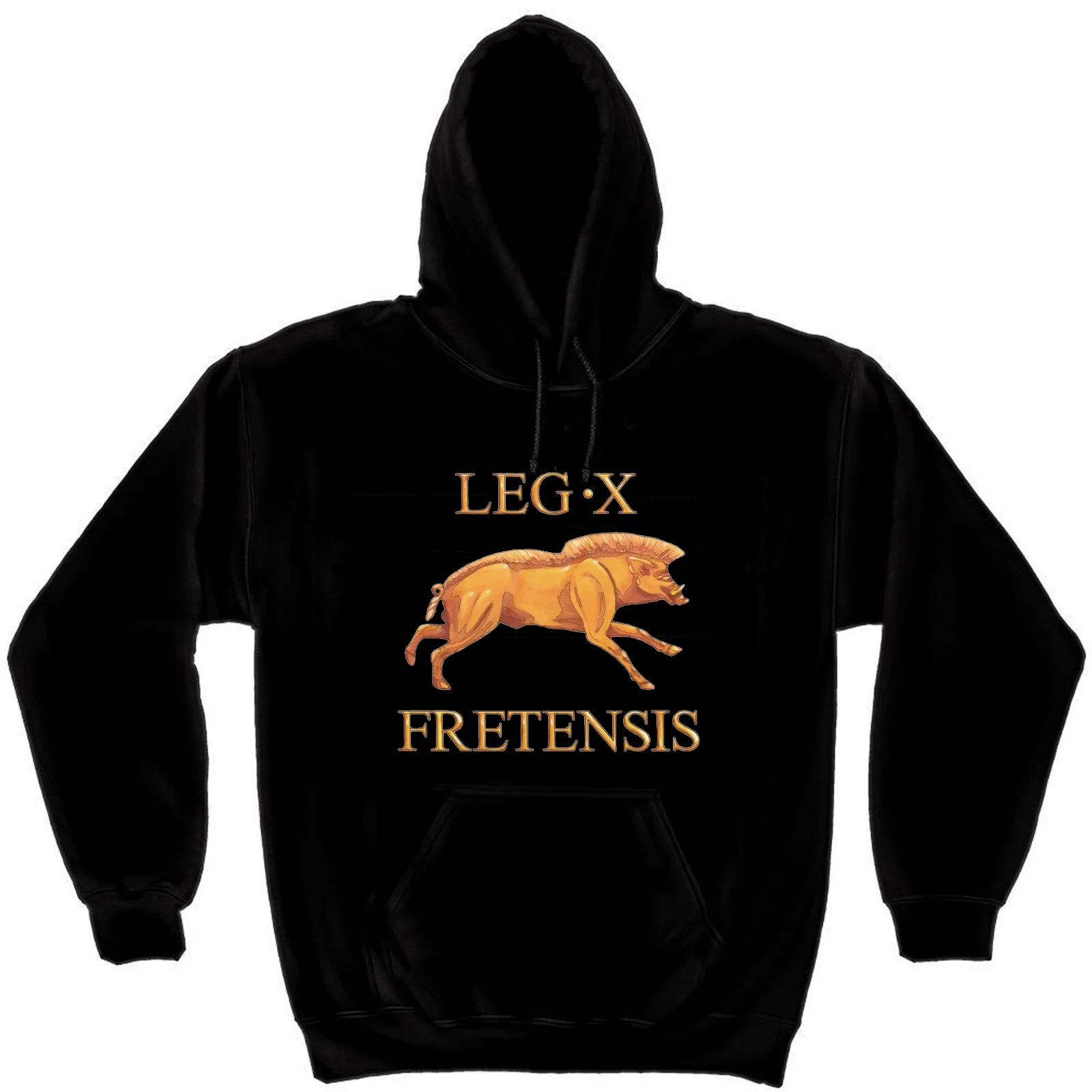 

10th Roman Legion X Fretensis Boar Emblem Pullover Hoodie New 100% Cotton Comfortable Casual Mens Sweatshirts Fashion Streetwear