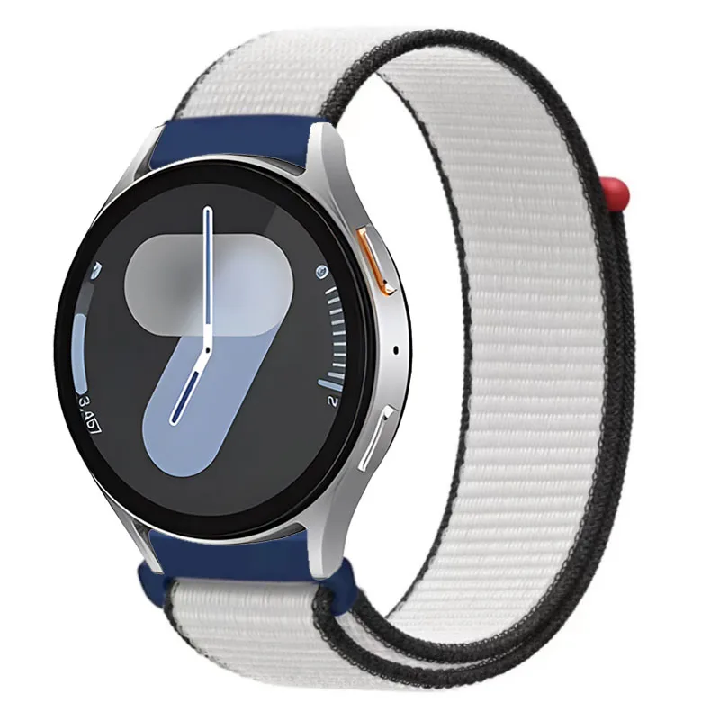 20mm 22mm Nylon Strap For Samsung Galaxy Watch 7 6 5 4 44mm 40mm Breathable Wristband Amazfit Active Max Helio Active 3 2 Square