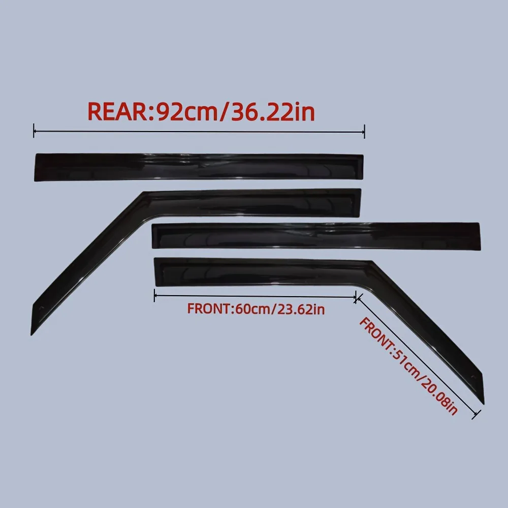 Suitable for Chery Jetour T2 for Chery Jitur T2 Window Sunshade and Rain Deflector, Side Window Guide Plate and Sun Visour