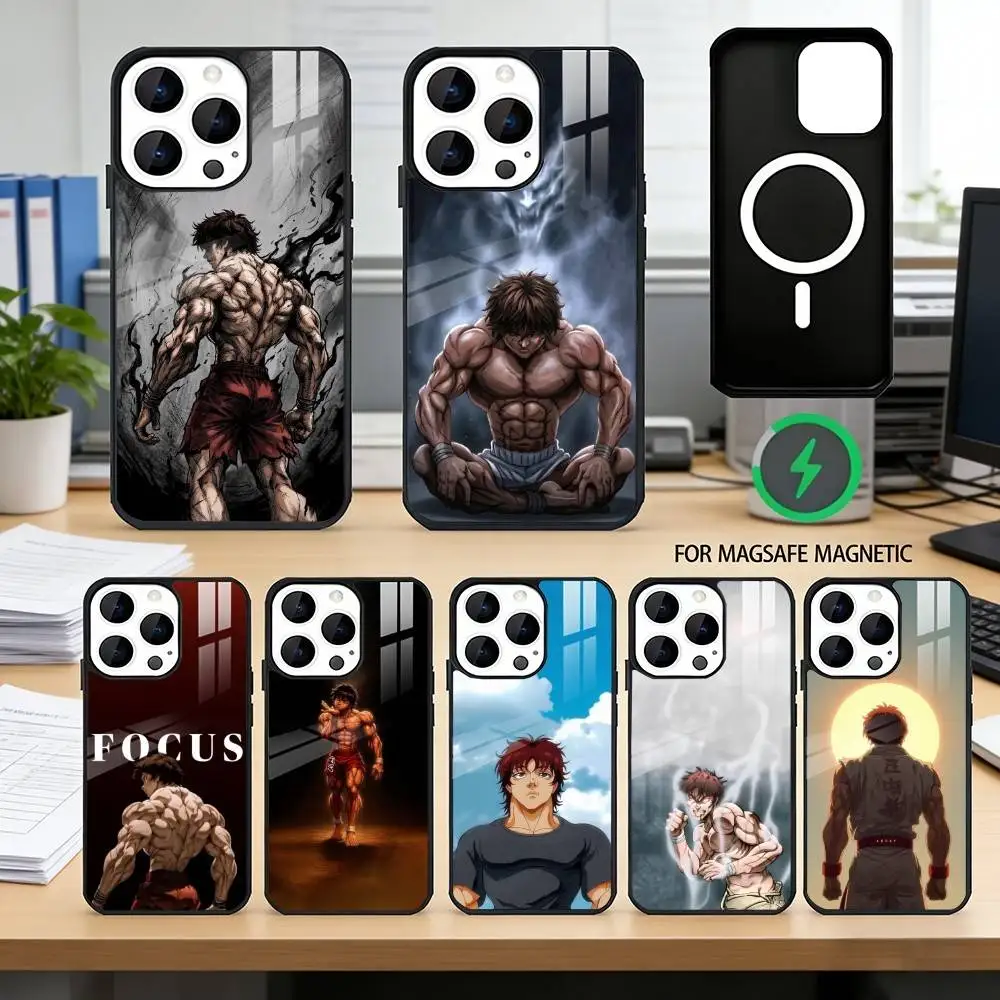 

Hanma Baki Anime Phone Case For iPhone17,16,15,14,13,12,11 Plus,Pro Magnetic with Magsafe Wireless Charging