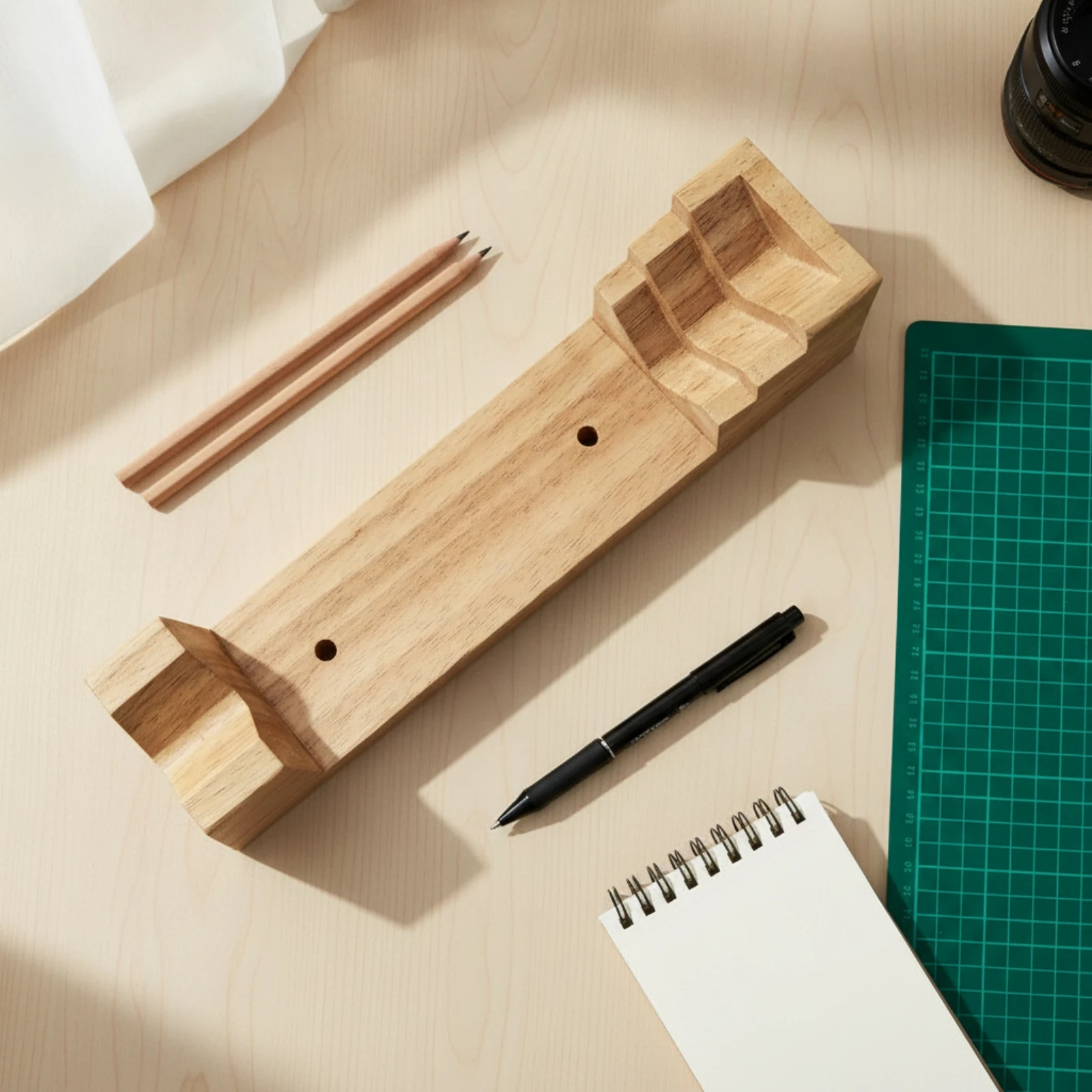 Bracelet Mandrel Base Stepped Wooden Bracelet Stick Base Bangle Mandrel Tapered for Jewelers, Workbench