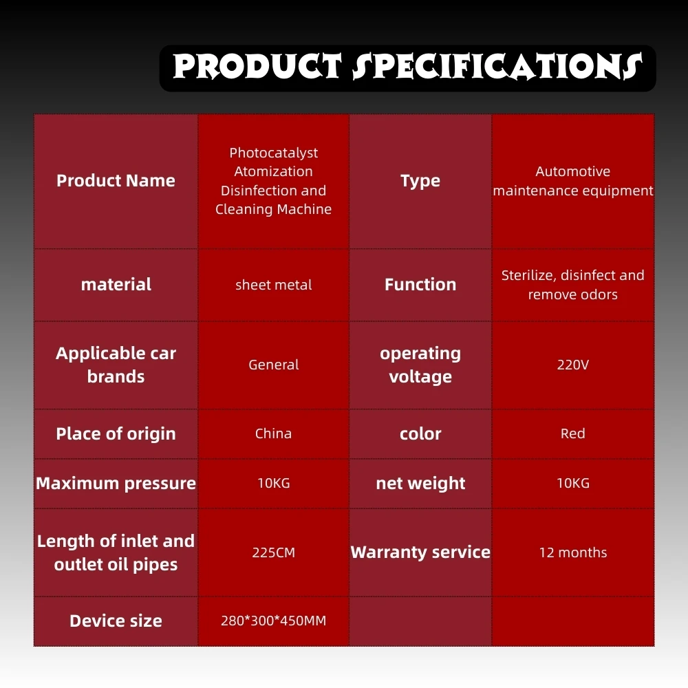 Anboroad BZDQ-A7-02 Powerful Versatile Auto Body Tools Condenser Cleaning Photocatalyst Atomizing Disinfection Machine Safe Car
