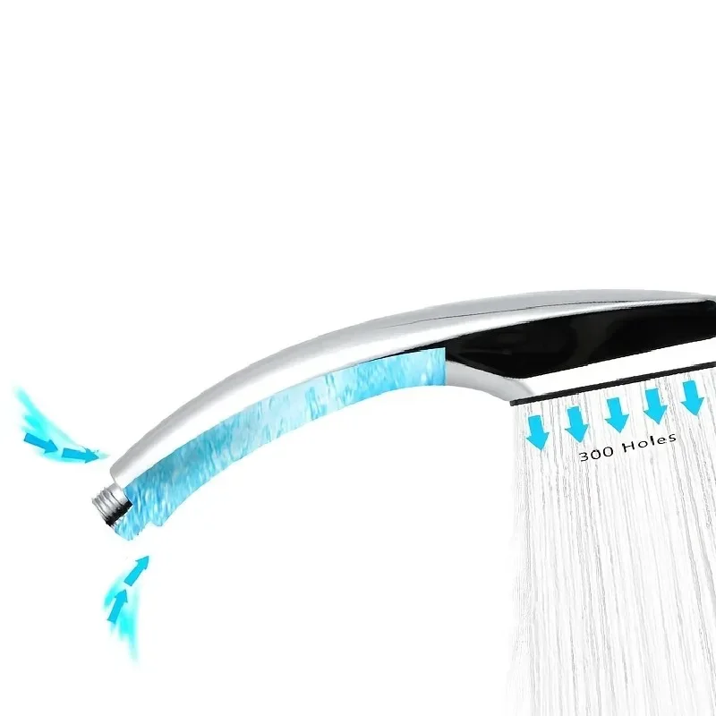 300 فتحة رأس دش مضغوط يدويًا رأس دش مربع موفر للمياه فوهة رش الأمطار ملحقات الحمام