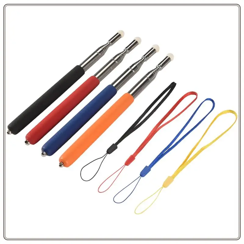 Reliable-4Pcs Telescopic Pointer Stick With Hand Lanyard Teacher Pointer For Classroom Retractable Pointer Whiteboard Pointer,4P