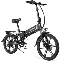 SAMEBIKE E Bike Folding 48V10AH Removable Battery Electric Bike 20-inch Tire Aluminum Alloy Electric Bicycle
