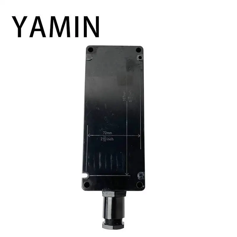 واقية من الانفجار EX 3P مفتاح بـزر دفع صندوق أسود هندسة البلاستيك التحكم في حالات الطوارئ وقف مؤشر ضوء 1NO 1NC