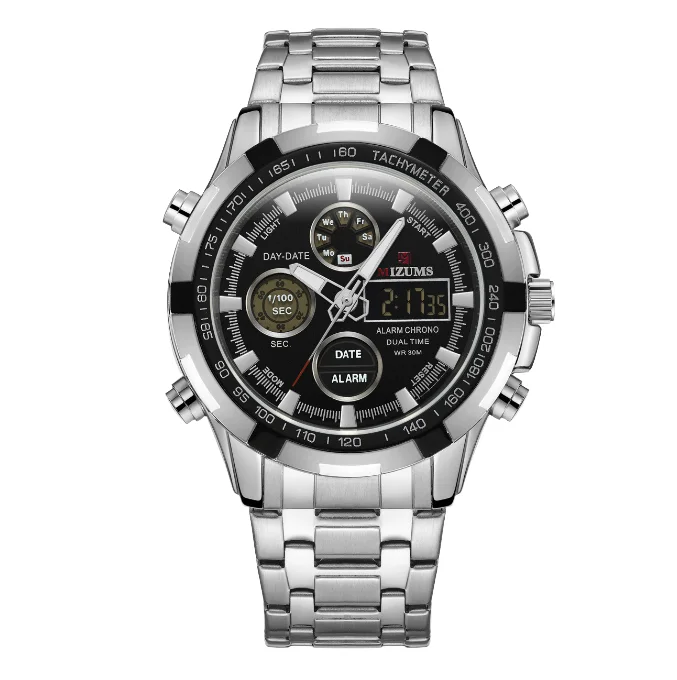 Steel Strip Watch Sports Electronic Watch Men's for Business