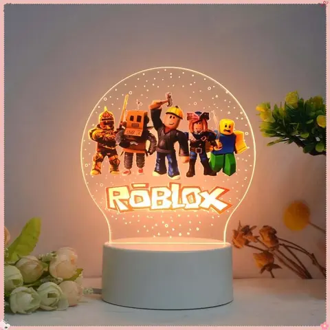 게임 Roblox 주변 만화 야간 조명 홈 인테리어 머리맡 램프 편리한 Usb 데스크탑 장식 생일 선물 장난감