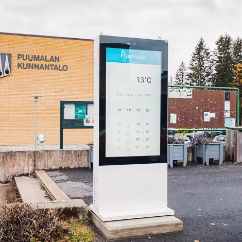 ملصق رقمي لشاشة LCD قائم على الأرض مقاوم للماء وقابل للتخصيص لاستخدام مركز التسوق مع الوكالة