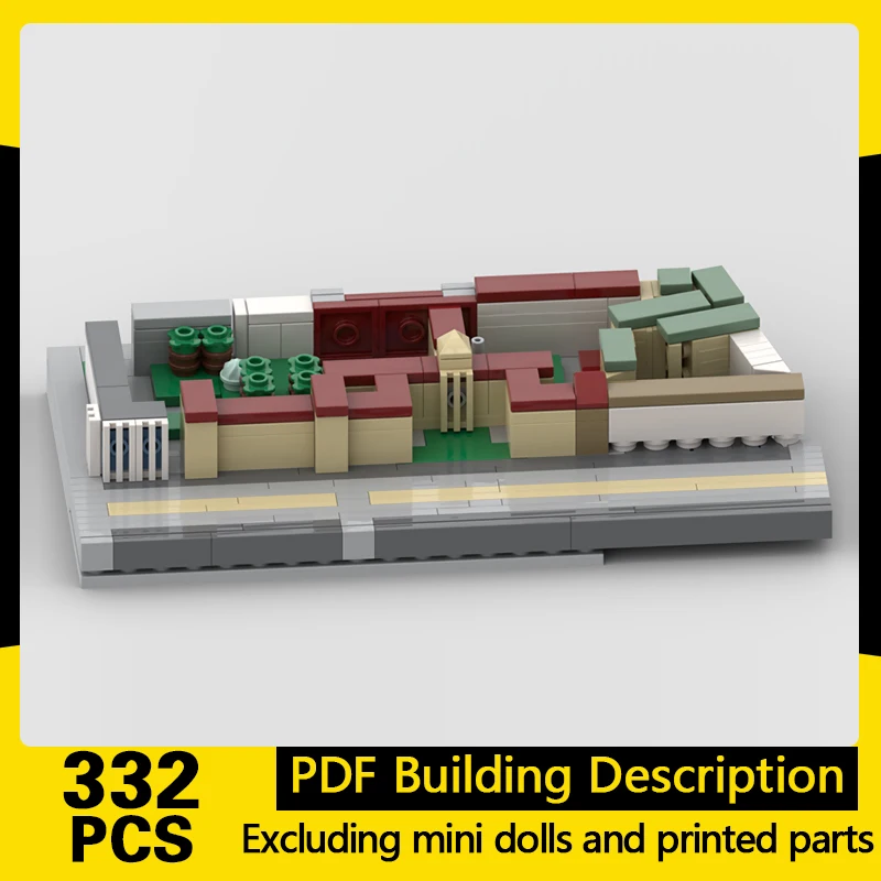 City Street View Model MOC Building Bricks Russian Embassy Block Modular Technology Gifts Holiday Assemble Children Toys Suit
