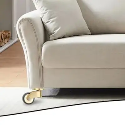 4pcs Brass Casters with 360 Degree Rotation and Silent Bearings for Sofa Furniture Tables Shelves and Plant Stands