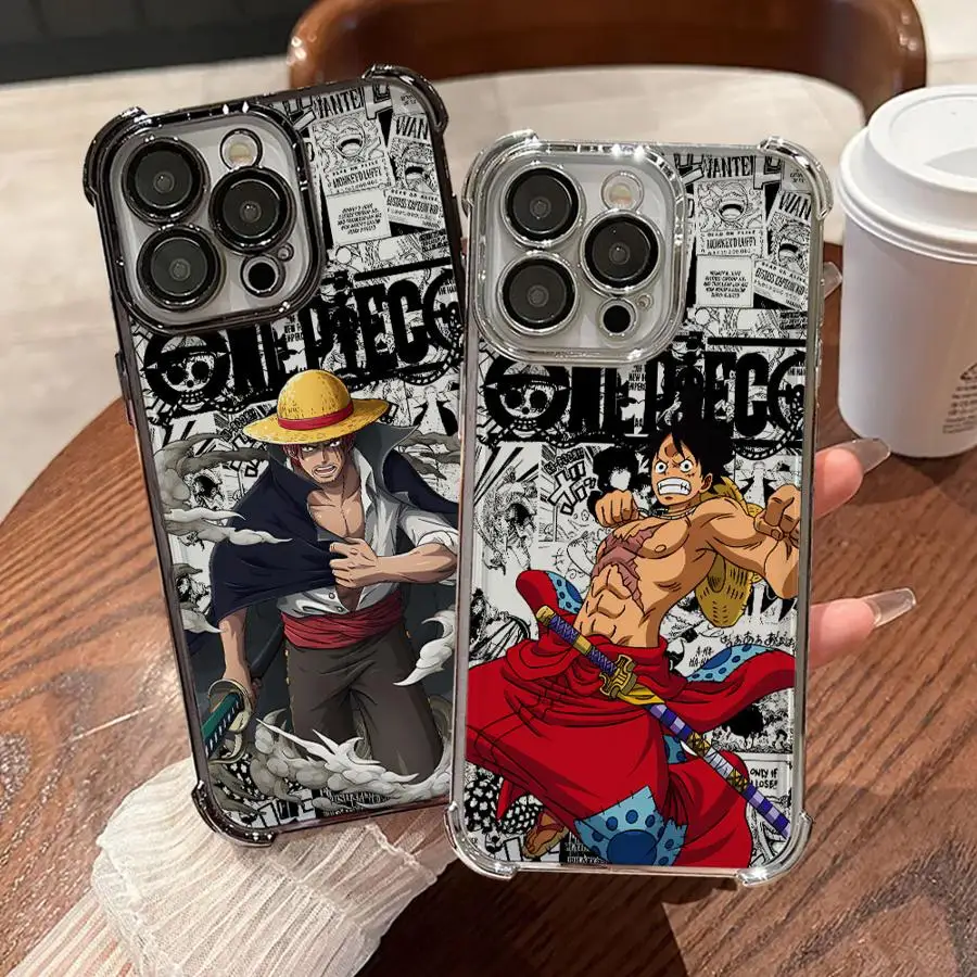 

Plece One Anime Plating Phone Case for Oppo Realme 16 C85 15T C71 C75 C55 C53 C30 C35 C33 C31 14 13 12 Pro Plus 4G 5G Anti-Fall