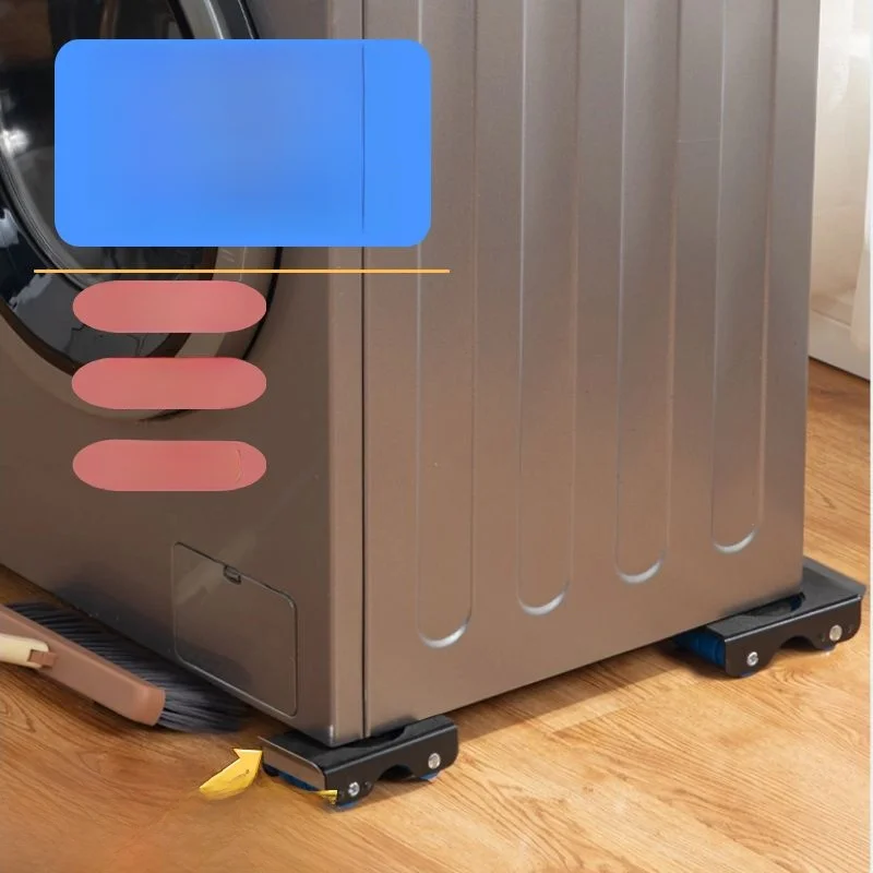 

Универсальная передвижная подставка-основание для тяжелых предметов с колесиками, противоскользящая, регулируемая, для мобильных холодильников