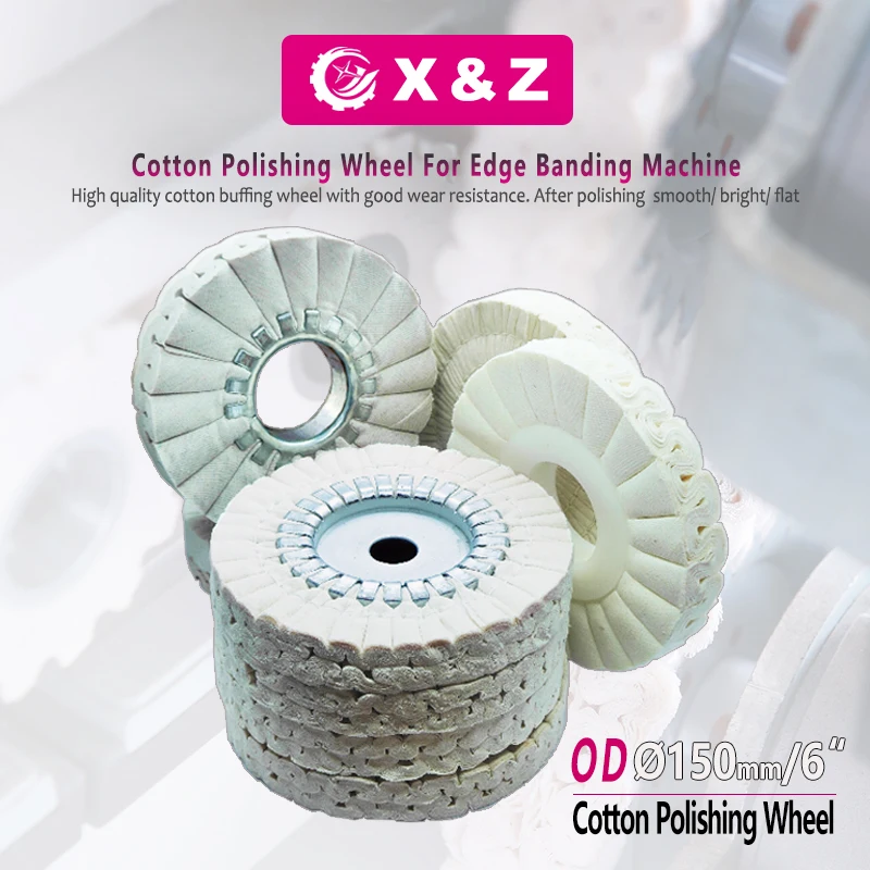 od-Ø150mm-6-綿研磨ホイール-homag-kdt-scm-エッジバンディングマシン用-木工機械アクセサリーのバフ研磨ホイール