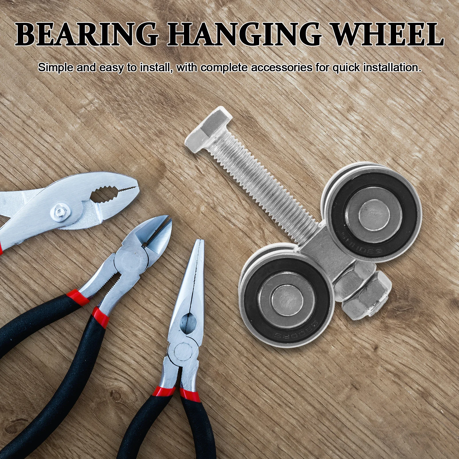 الثقيلة انزلاق الباب بكرة المزدوج الكرات الفولاذ المقاوم للصدأ عجلات عربة لأبواب جيب الحظيرة سقف جبل