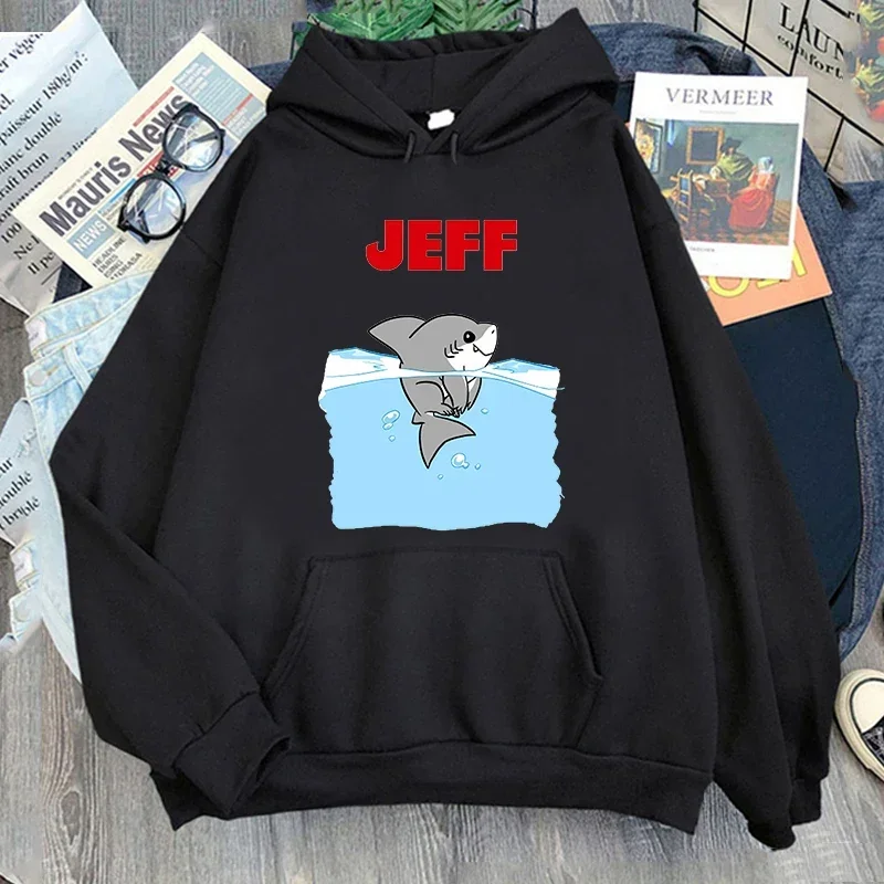 2025 2025 Jeff The Landshark Hoodies Unisex Printing Sweatshirts Autumn Winter Men/Women Clothes Casual Long Sleeve Winter Hoody