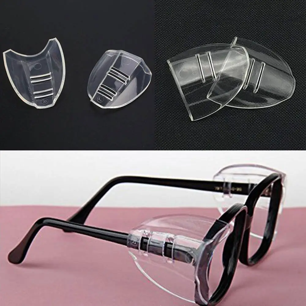 1pair Clear Universal Safety Goggles TPU Polyurethane Flexible Safety Goggles Eye Protection Glasses Side Shields