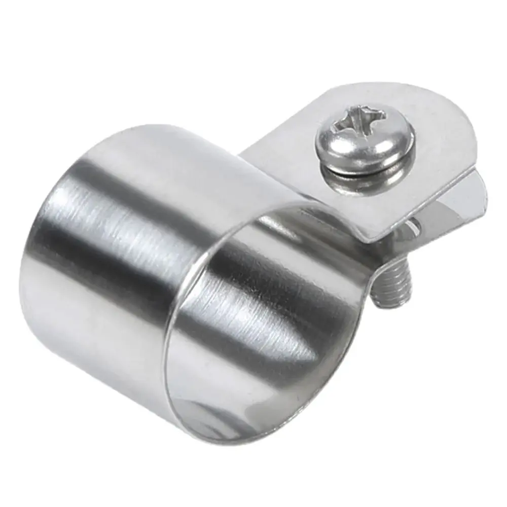 1Pcs New with Screws Nuts Hose Clamp 304 Stainless Steel Horseback Grounding Clip Dia 10mm-60mm Fastening Hardware Pipe Buckle