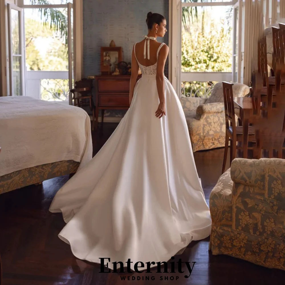 فستان زفاف قصير على شكل قلب مثير مزين بالدانتيل فستان زفاف ساحر بدون أكمام فستان زفاف فيستدوس دي نوفيا مخصص