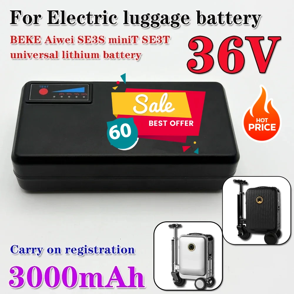 Airway Original SE3S Electric Luggage Battery 36V 3000mAh Compatible with Airwheel MiniT SE3T SE3SL Models