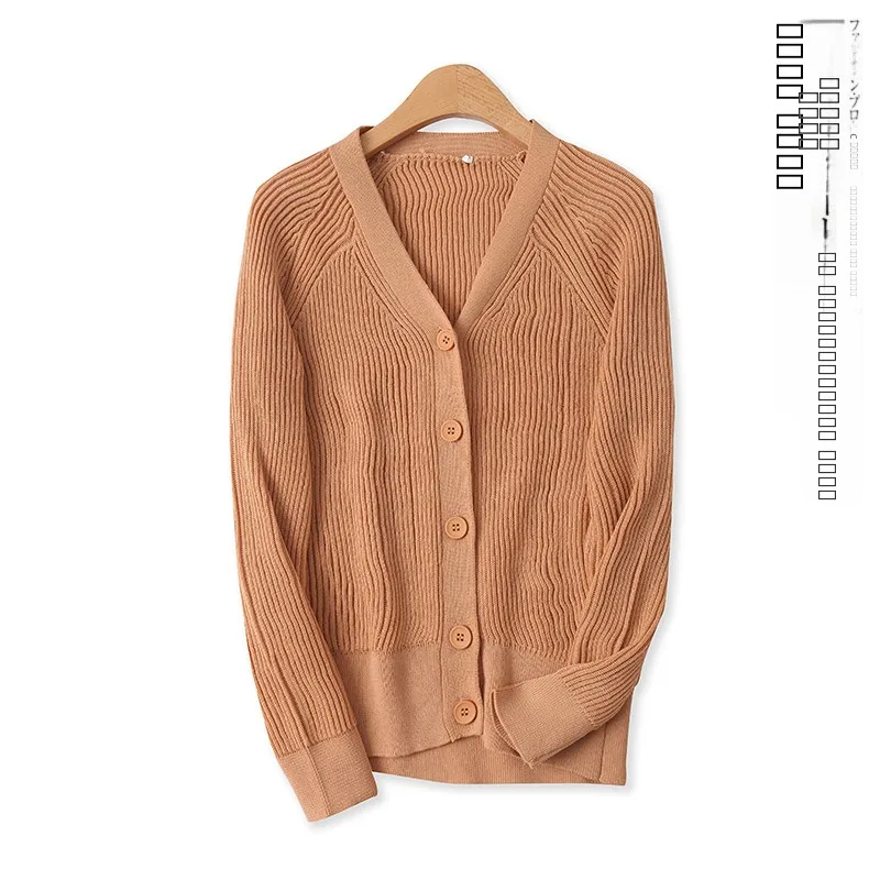 

Вязаный длинный кардиган V-Ne, женский модный эластичный кардиган на одной пуговице, приталенный, готовый к работе, новинка осени, 363