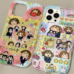Anime K-ON Girls Cute Phone Case for Samsung Galaxy S24 S23 S22 S21 S20 S10 Note20 Note10 FE Ultra Plus 4G 5G Clear Back Cover