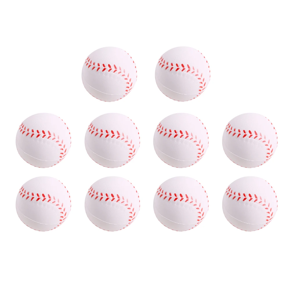 

10pc Stress Mini Sports Balls Balls Small Baseball Sponge PU Kids Toys Vent Ball for Party Boxes Bags Beach Pool Fun