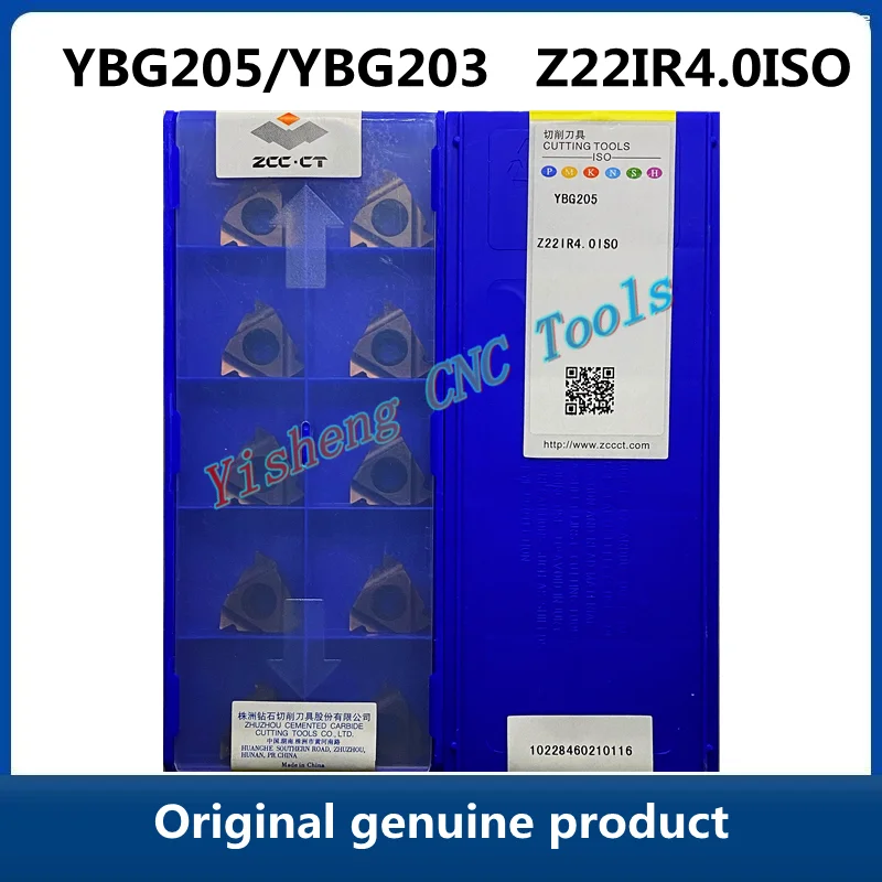 

Original ZCC CT YBG205 Z22IR4.0ISO YBG203 Z22IR6.0ISO CNC Threaded turning tools Lathe Cutter Tools