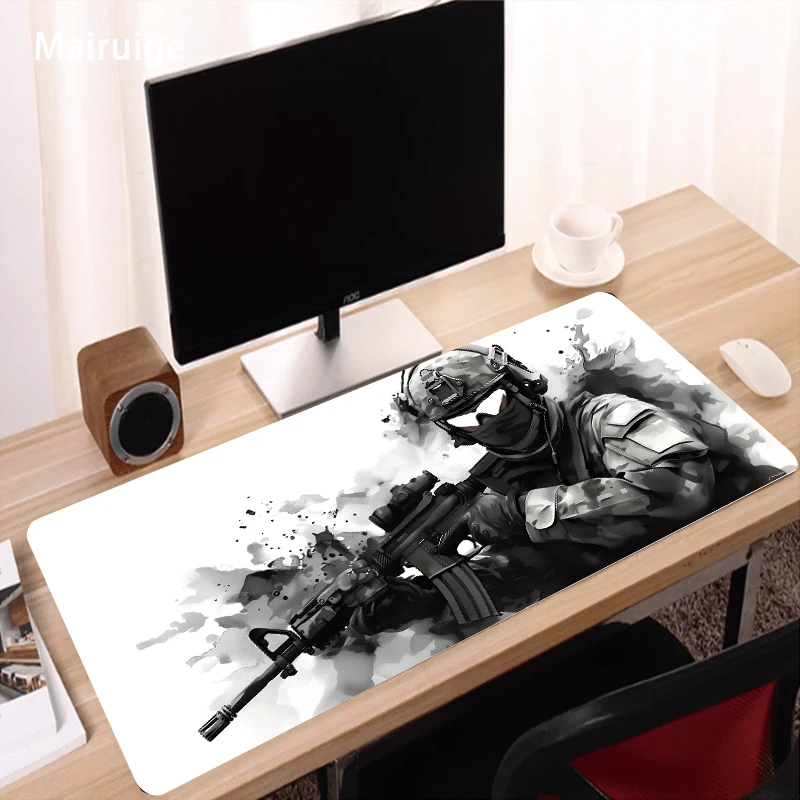 Waterproof Pad 900x400 Soldiers' Assault Gamer Stuff Office Desk Accessories Mousepad 900x400x3mm Xxl Desk Pad Mouse Carpet view 2
