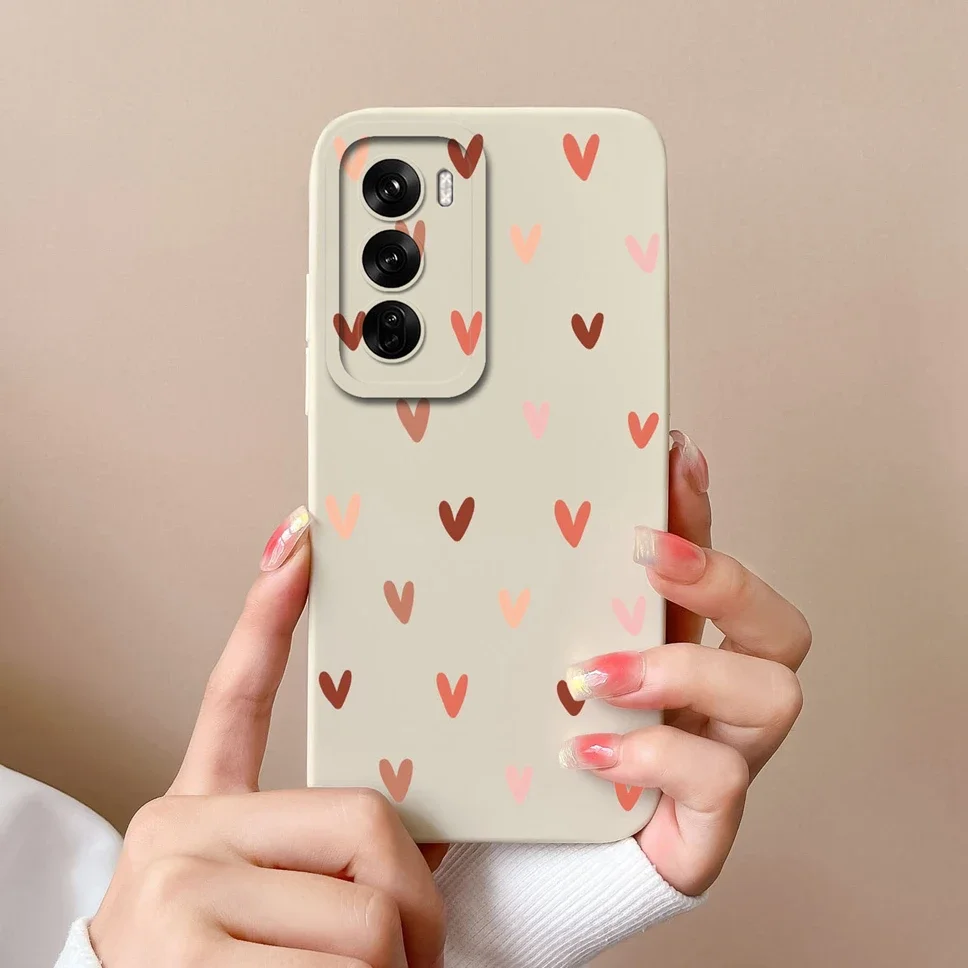 For OPPO Reno12 Pro 5G Case Lovely Dinosaur Liquid Silicone Soft Cases Shockproof Phone Cover For OPPO Reno 12 12Pro Fundas Capa