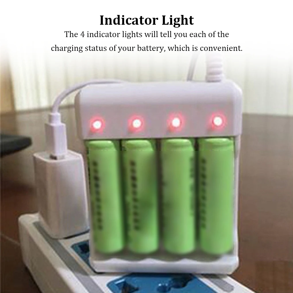 AAA/AA Battery Charger USB Interface Electric Toy Charging Adapter