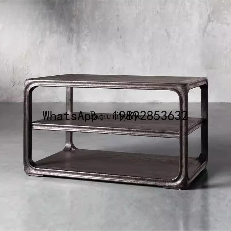 rural solid wood living room coffee table New Chinese medieval home tea table Coffee table