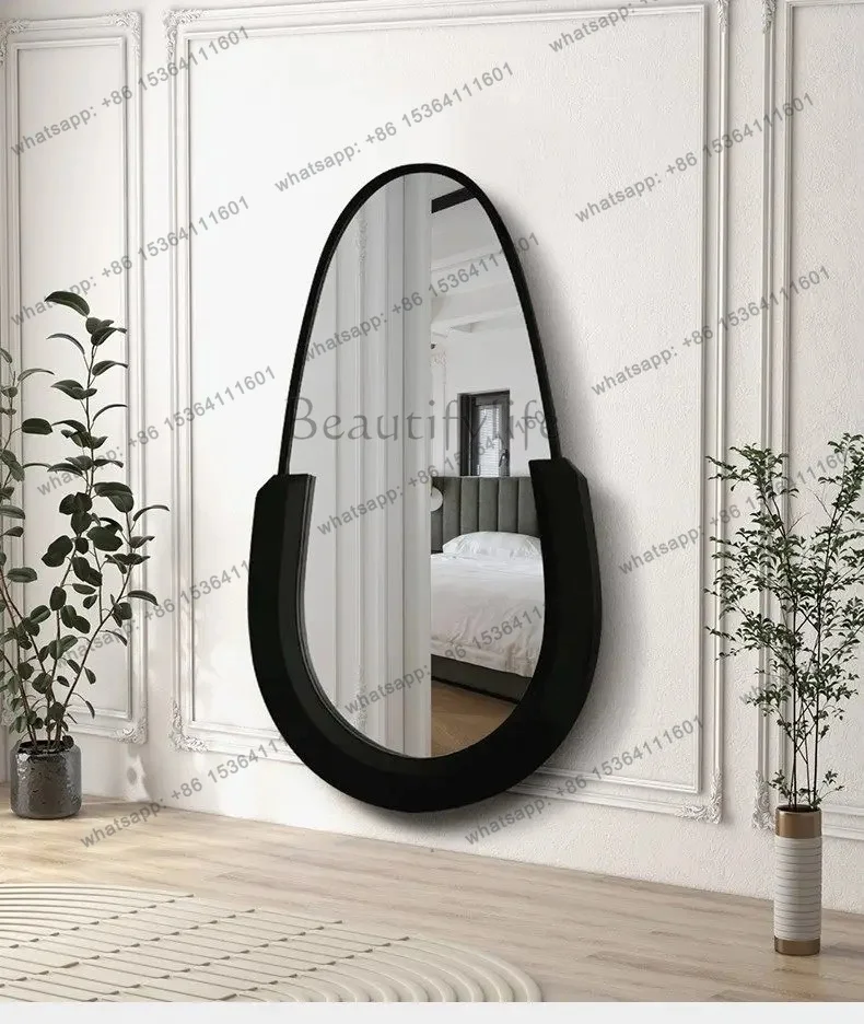 YJ Floor mirror, Nordic irregular full-length mirror art home full-body mirror wall hanging special-shaped advanced