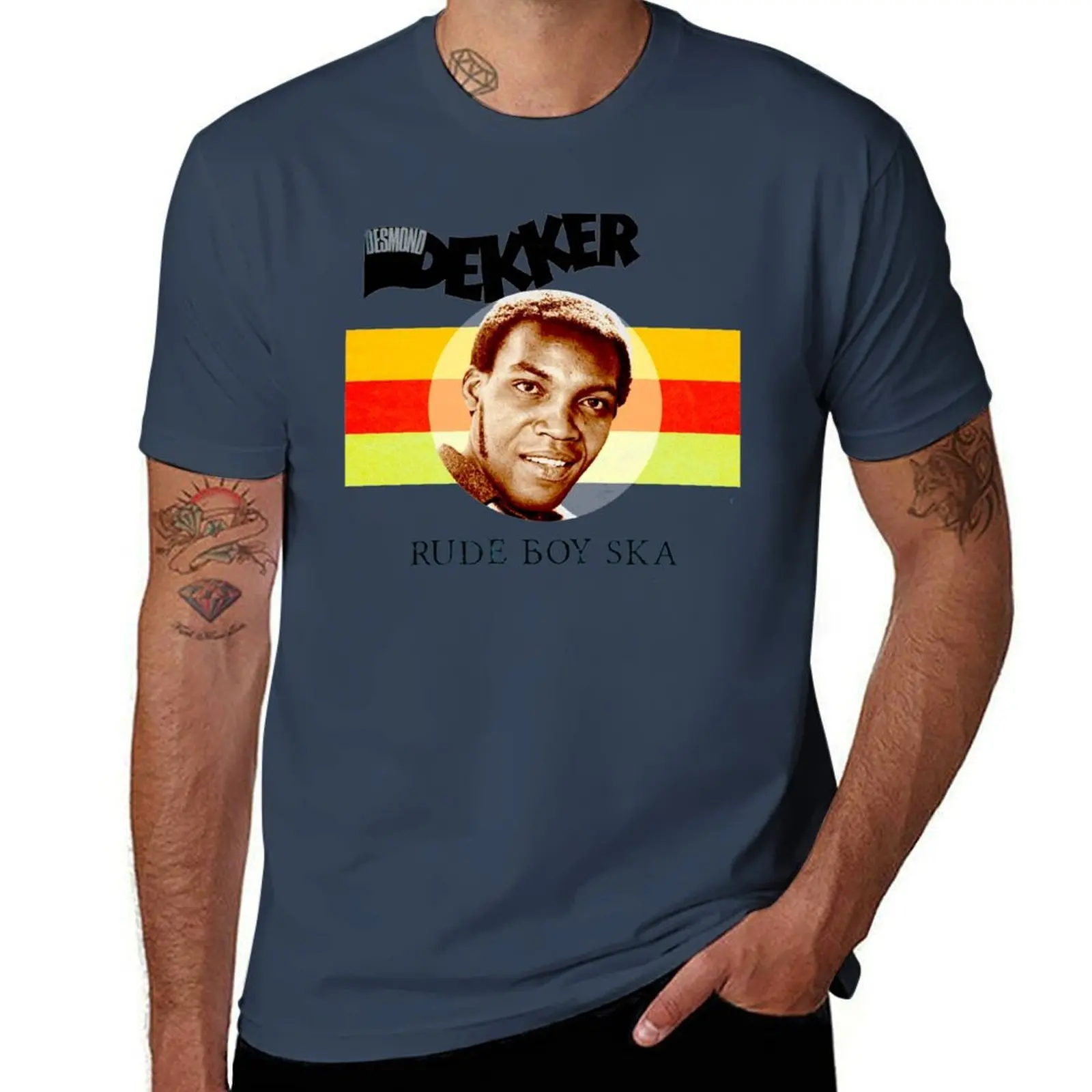 

Dekker Is Ska Desmond Rude A Boy T-Shirt Big Size Simple T-Shirt