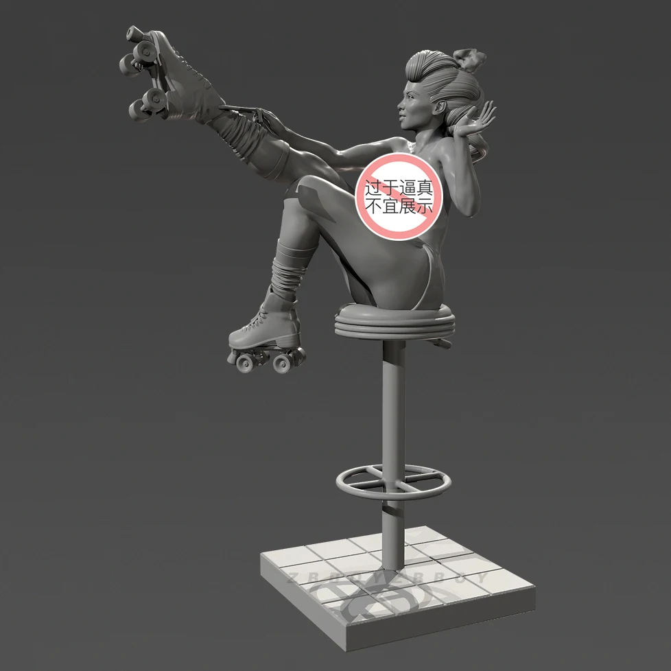Overall heights 50mm 75mm 90mm Resin model kits figure beauty colorless and self-assembled （3D Printing ） TD-7591/3D