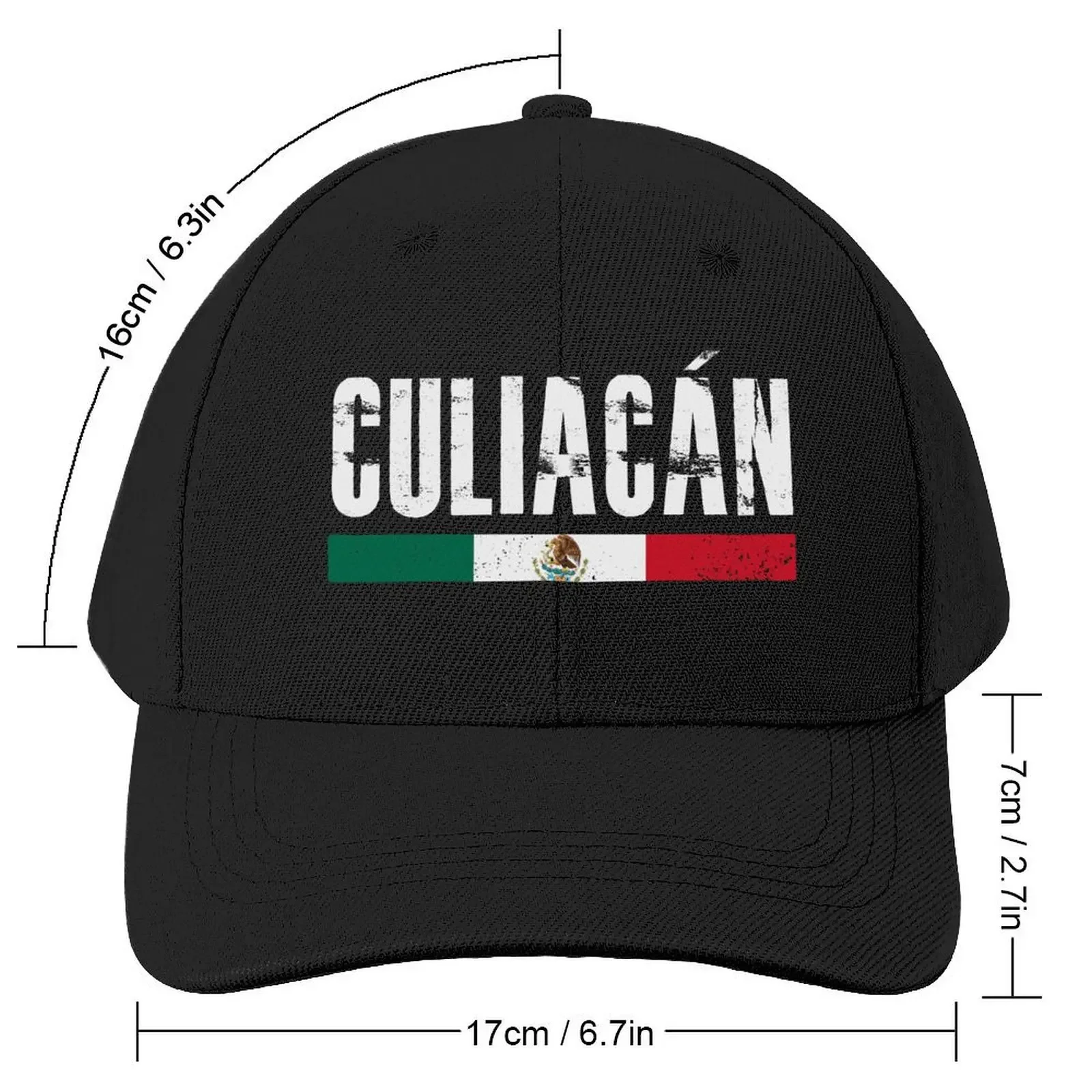 Culiacan Sinaloa Mexico Mexican Flag CityCap Baseball Cap western Hat Ball Cap Trucker Hat custom Hat Caps Women Men's