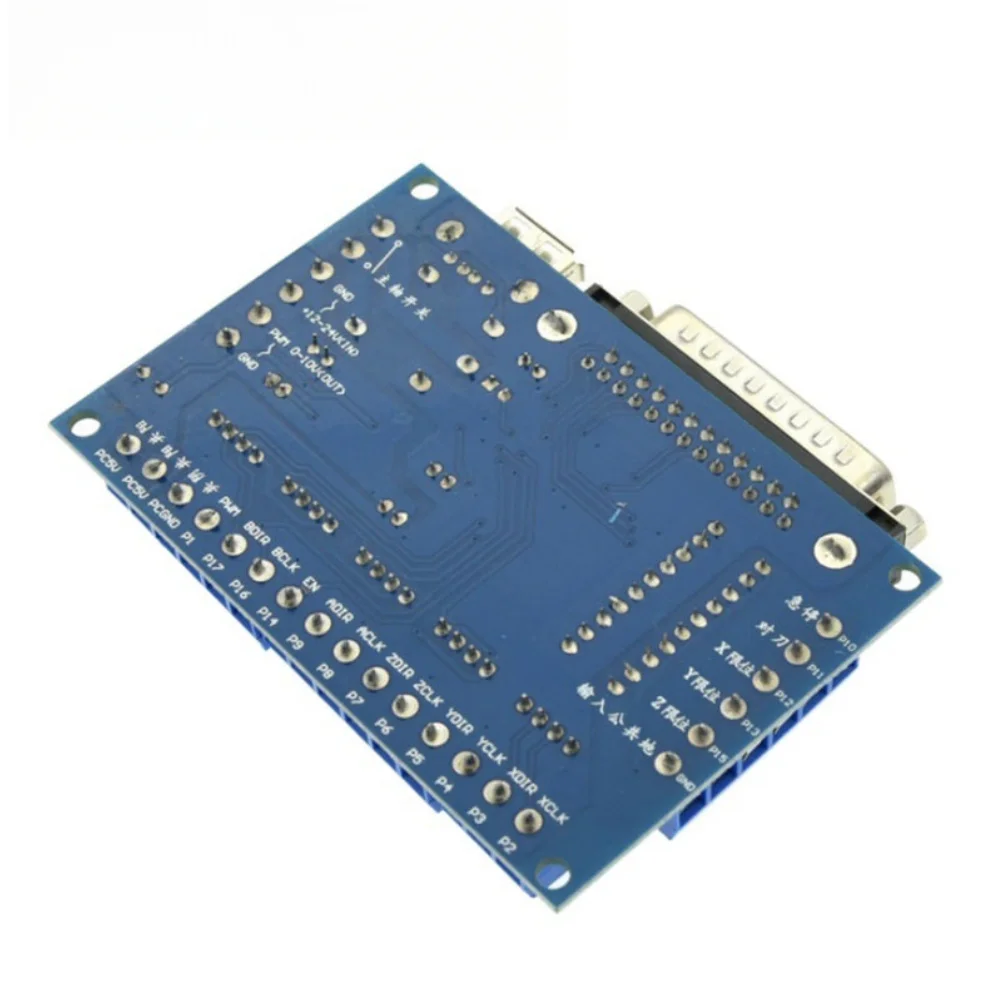 Stepper Motor Driver Interface for CNC Engraving Machines with 17 Open Ports 5-Axis Control and Optical Isolation Protection