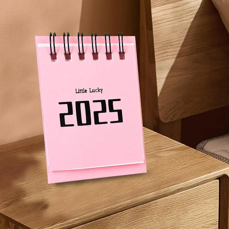 2024-2025 Desk Calendar Small Monthly Desktop Standing Calendar From Aug. 2024 To Dec. 2025 Writable Flipping Academic Year Desk