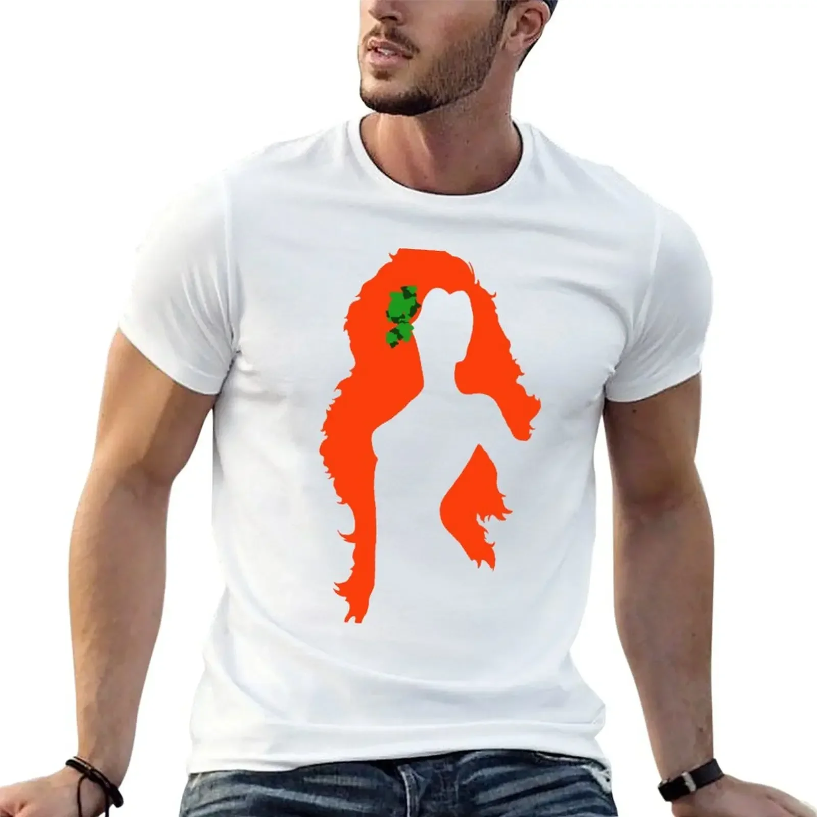 Poison Ivy Silhouette T-Shirt anime stuff sublime men clothings