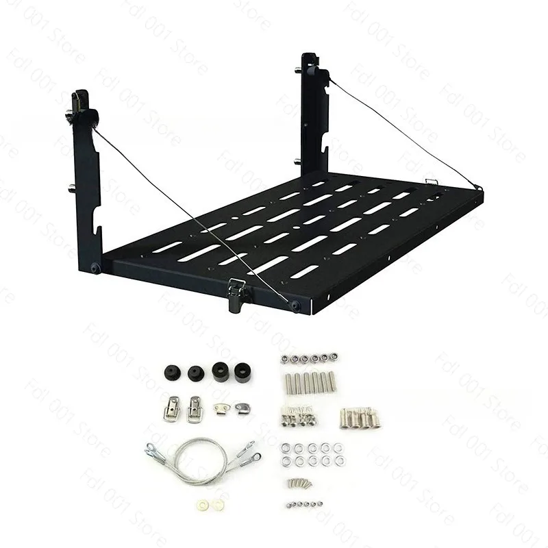 Foldable Tail‑gate Storage Workbench Rear Trunk Cargo Table Shelf for Jeep Wrangler JK 2007‑2017